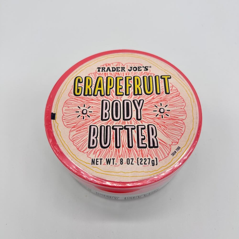 New Trader Joe's Grapefruit Body Butter Lotion 8 oz Sealed NWT Rare Discontinued
